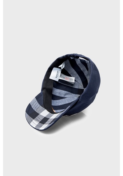 Burberry Çocuk Şapka 8049541 Mıdnıght Navy/chk Lacivert Lacivert
