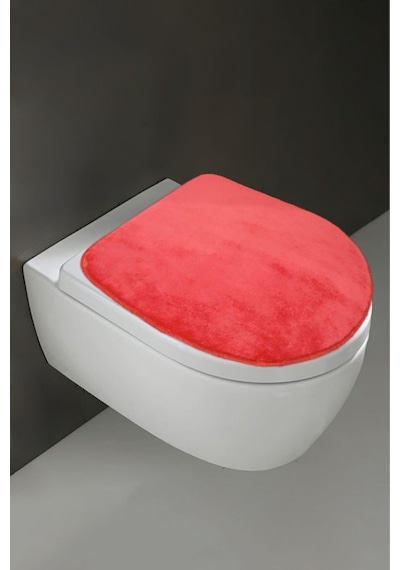 Klozet Kapak Örtüsü Ultrasoft Düz, 40 X 45 Cm, Kırmızı Diğer
