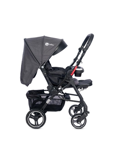 4 Baby AB-431 Active Plus Black Travel Sistem Bebek Arabası Gri