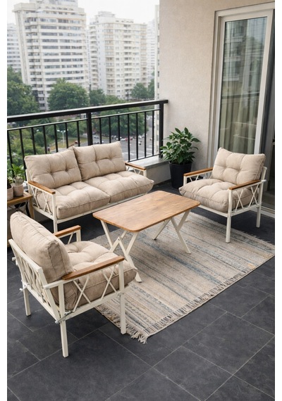 Ard & Garden Miray Krem 211 Masalı Antrasit Fermuarlı Düğmeli Bahçe Oturma Grubu Balkon Oturma Takımı Salon Teras Bej Ard & Garden Miray Krem 211 Masalı Antrasit Fermuarlı Düğmeli Bahçe Oturma Grubu Balkon Oturma Takımı Salon Teras Bej