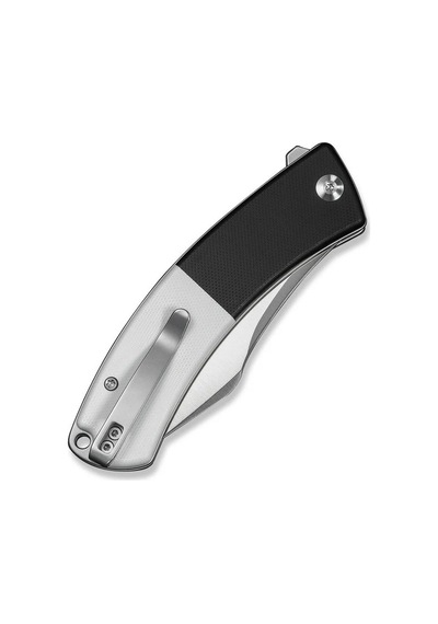 Civivi Outlaw Muk Black & White G10 Handle Black Satin Finished 14c28n Blade Kamp Çakı Siyah - Beyaz