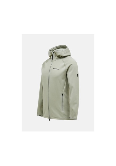 Peak Performance M Chill Light Zip Hood Fleece Lımıt Green G77250130-30179-3889 Yeşil