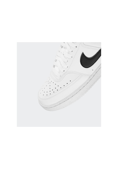 Nike Dh3158-100 Court Vision Low Next Nature Kadın Spor Ayakkabı Beyaz Siyah