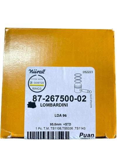 Antor/Lombardini 4ld640 13hp Piston Segman Std. Nüral Goetze