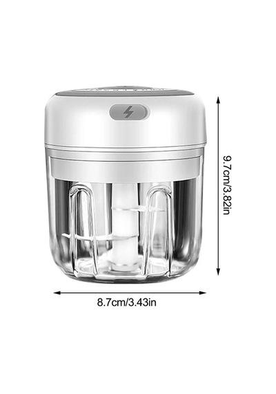 Jms Sarımsak Ezici Mini Kırıcı Usb Şarjlı Doğrayıcı 250 ML