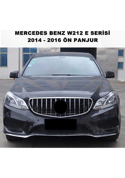W212 E Seri Spor Ön Panjur Izgaralı Piano Black & Krom 2014-2016