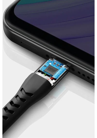 Nyloflex Usb 2.0 3m 3a Usb To Type-c Hızlı Şarj Kablo - Siyah