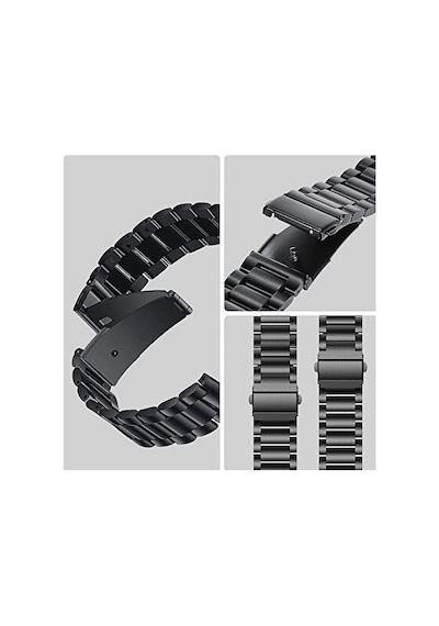 Samsung Galaxy Watch 4 5 6 7 Fe 40 44 Classic 42 43 46 47mm Paslanmaz Çelik Metal Baklalı Kordon