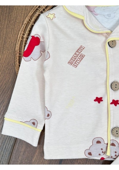 Bebek Ve Çocuk Pijama Takımı 4bb2 Bej