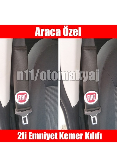 Fiat Tipo Oto Koltuk Deri Emniyet Kemer Aksesuar Kılıfı