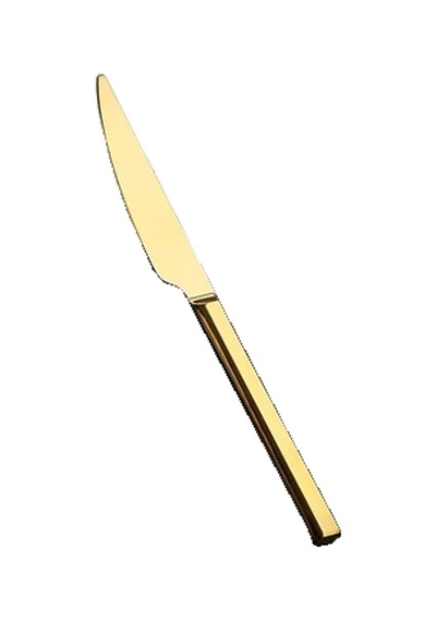 Özlife Dzhg-302 Hüma Yemek Bıçağı Gold 12'li Altın