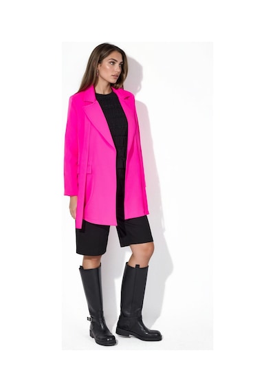 Hiccup Msn Kısa Kuşaklı Şal Yaka Blazer Parlak Pembe