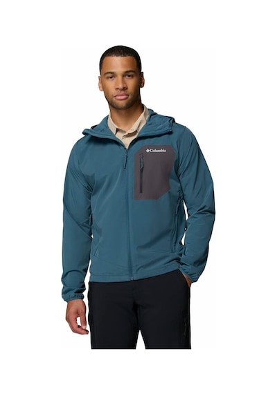 Columbia Tall Heights Iıı Kapüşonlu Erkek Softshell-9128 Mavi