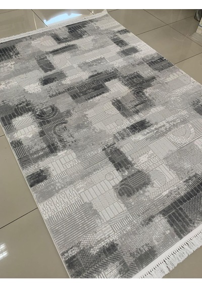Padişah Halı Safir 90818 095 Serisi Akrilik Salon Oturma Yatak Odası Halısı Gri