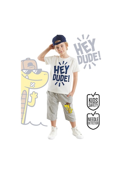 Hey Dude Erkek Çocuk T-shirt Kapri Şort Takım