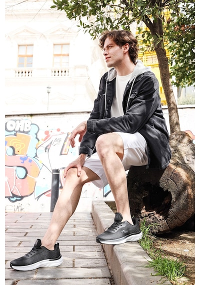 Jump 29578 Siyah Erkek Sneaker Günlük Spor Ayakkabı