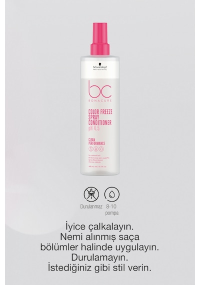 Schwarzkopf Bc Clean Renk Koruyucu Sprey Saç Kremi 400 ML