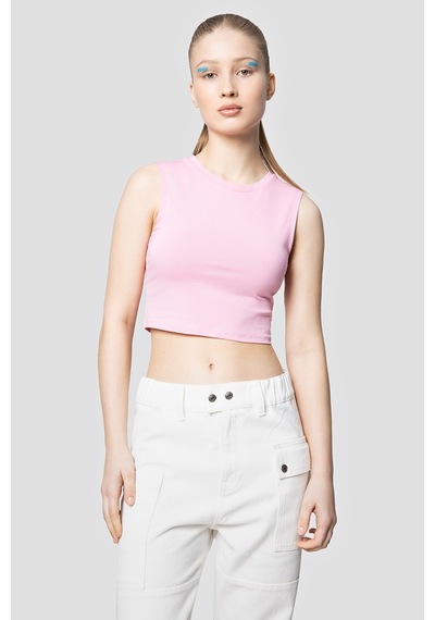 Loft Crop Kadın Atlet Lf2032011 Pembe