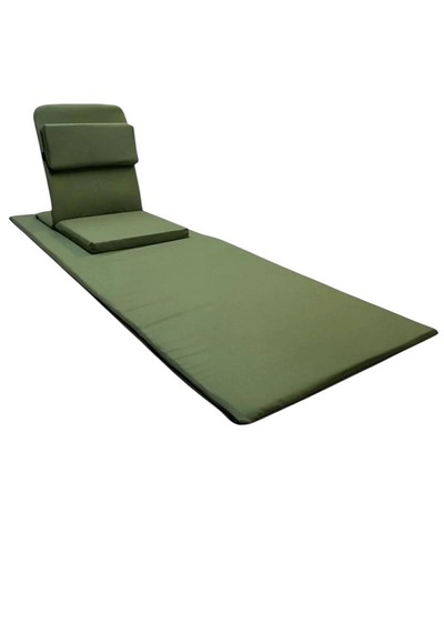 Backjack Meditasyon Sandalyesi Destekli Yer Minderi + 60x180 Kumaş Mat - Backjack 3xl Yeşil