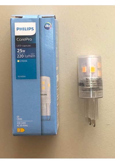 10 Adet Phılıps Corepro G 9 Led Kapsül 1.9w 25w 220 Lümen 2700k Sarı