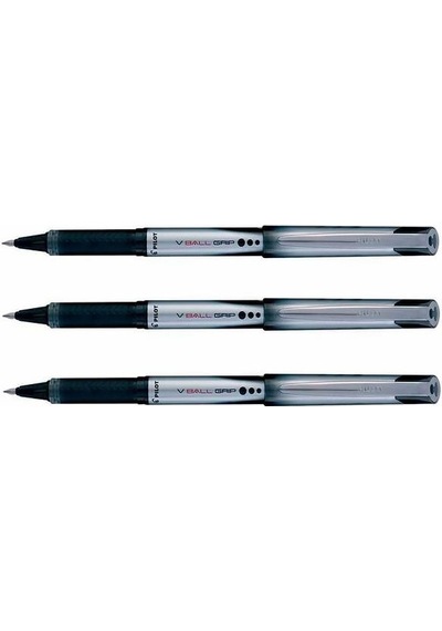 Pilot Siyah V Ball Grip 0,7 Kalem 3lü