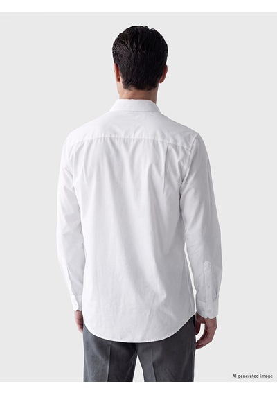 Lcw Busıness Beyaz Regular Fit Poplin Erkek Gömlek