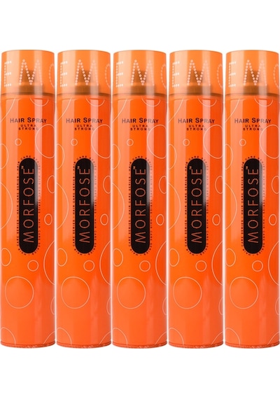 Morfose Saç Spreyi 400ML Ultra Sert (Turuncu) (5 Li Set)