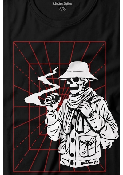 Kendim Seçtim Kuru Kafa Deep Dark Baskılı Tişört Çocuk T-shirt 001