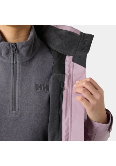 Helly Hansen W Crew Hooded Midl Jacket Kadın Polarlı Mont 2.0 Hha.34447.hha676 Lila