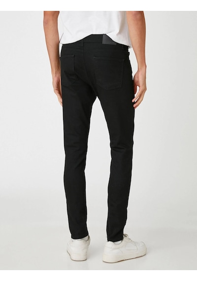 3SAM40082ND Koton Erkek Jean Pantolon SİYAH Siyah