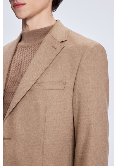 Hatemoğlu Camel Slim Fit Mono Yaka Casual Ceket 14293025a002 032 1964061 CAMEL