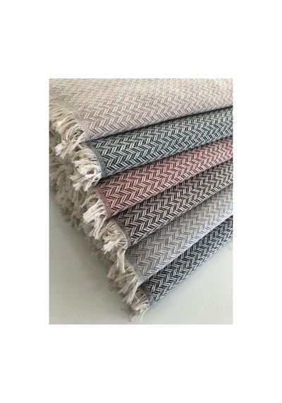 Pamuklu Koltuk Örtüsü 170x210 Cm Tekli&üçlü Koltuk,çekyat Ve Berjer İçin Modern Çizgili Yıkanabilir Gri