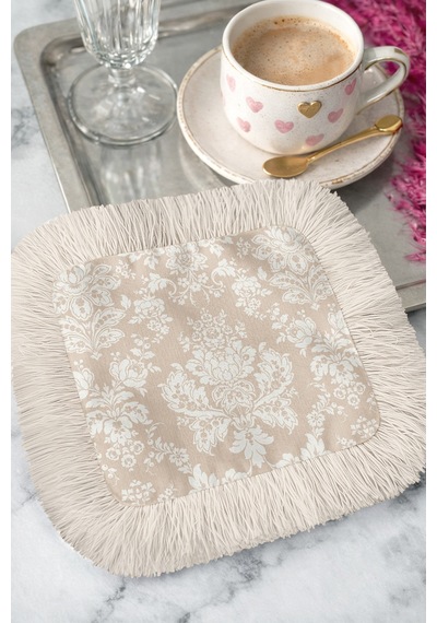 Barok Lüks Saçaklı Servis Kokteyl Peçetesi - Klasik Elegan Vintage Bej Beyaz Bardak Altlığı Mendil Tozlu Kanyon Şeftali Barok Lüks Saçaklı Servis Kokteyl Peçetesi - Klasik Elegan Vintage Bej Beyaz Bardak Altlığı Mendil Tozlu Kanyon Şeftali