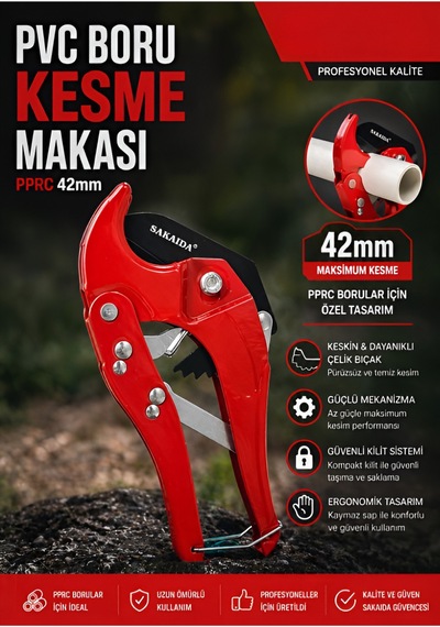 Ppr Plastik Boru Kesme Makası 16x40-42mm