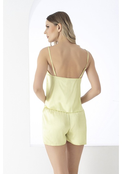 Jumelles Kadın Sarı Jumelles Soft Touch Saten Şortlu Takım Sarı