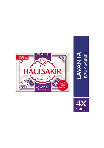 4 Adet Hacı Şakir Banyo Sabunu Lavanta 600 G Diğer 12994629