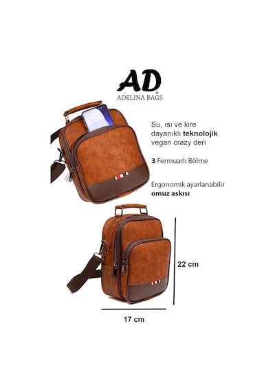 Adelina Bags Adelina Crazy Deri El Ve Omuz Çanta Ve Mekanizmalı Kartlık Set Siyah