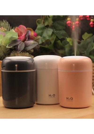 H 2 O Usb'li Ve Işıklı Ultrosonik Hava Nemlendirici Ve Buhar Maki