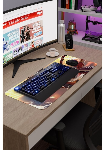 Xinyan Genshin Impact Anime Oyuncu V4 - 70x30 Xl Gaming Mouse Pad Fare Altlığı