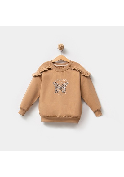 Overdo Kids Kız 5-8 Yaş Taş Baskılı Sweat Çok Renkli