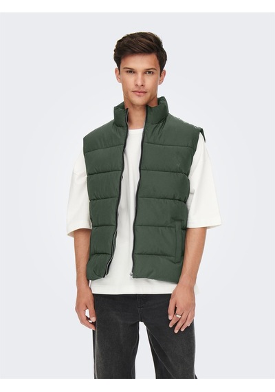 Only & Sons Onsmelvın Lıfe Puffer Vest Otw Vd Erkek Turuncu Yelek - 22022232 Turuncu
