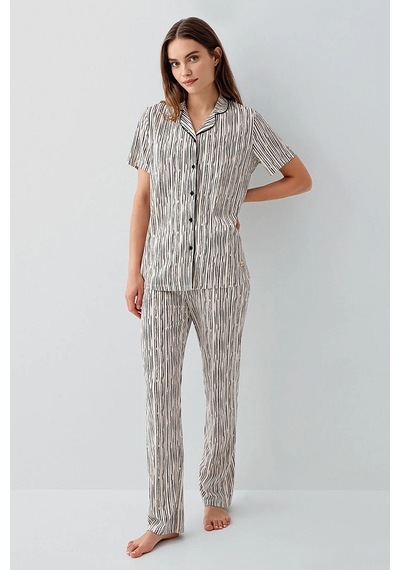 Pierre Cardin Pc9190-s Pijama Takım Ekru