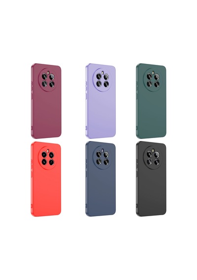 Realme 12 4g Kılıf Yumuşak Silikon Kamera Korumalı Lansman Pazarplus Lila