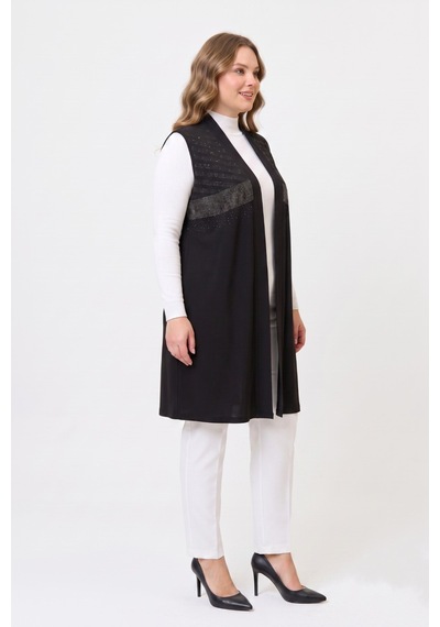 Wearon Kadın Düğmesiz Modelli Yelek 54297 Bgl-st05661 Siyah