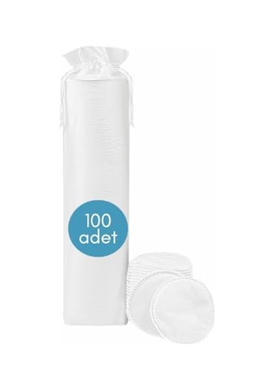 100 Adet Yuvarlak Makyaj Temizleme Pamuğu -%100 Saf Premium Kalite Disk Pamuk, Fondöten Ve Makyaj Çıkarma Pedi, Tüy Bırakmaz, Yumuşak Ve Taşınabilir M, Adet, 100