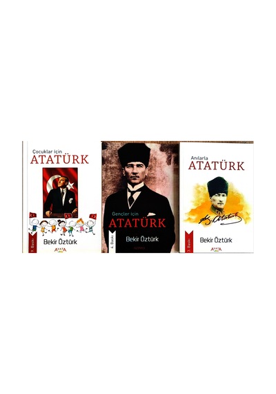 3 Kitaptan Oluşan Muhteşem Atatürk Seti 3 Kitap,poster,not Defteri,ayraç