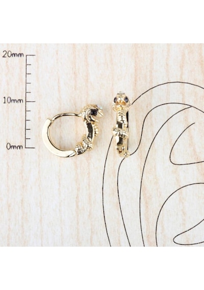 Pirinç Rodyum Kaplama Yılan Kobra Kıkırdak Helix Tragus Piercingi Altın