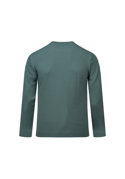 Hatemoğlu Turkuaz Regular Fit Yarım Balıkçı Yaka Yünlü Kazak 2977648 Turkuaz