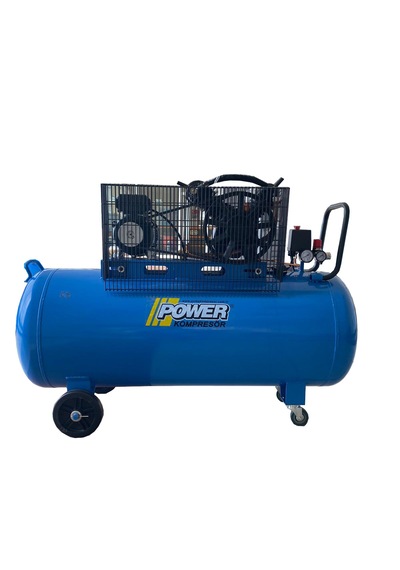 Power PV2065/200-3M  200 L 220 Volt Monofaze Döküm Kafalı Yağlı Pistonlu Kompresör