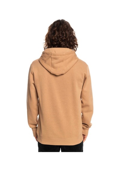 Quiksilver Big Logo Hood Erkek Kapüşonlu Sweatshirt Bej